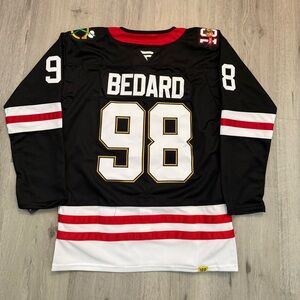 Connor Bedard Chicago Blackhawks Hockey Jersey Size 52 Adult Large NWT